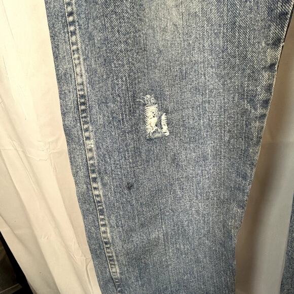 Wrangler Jeans 40x30  heavy denim men's pants distressed flaws - Picture 6 of 16